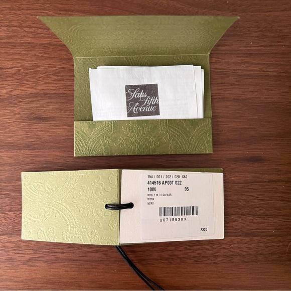 GUCCI GG MARMONT BLACK LEATHER BELT W/ GOLD TONE BUCKLE SIZE 85-34 MADE IN ITALY - Picture 6 of 8